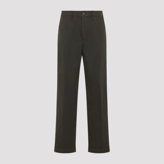 26SS 드리스 반 노튼 스트레이트 팬츠 2610209263321 606 GREEN - DRIES VAN NOTEN