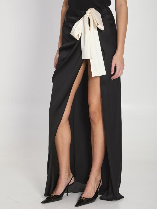 26SS 생로랑 스커트 858255Y720W 1000 BLACK - SAINT LAURENT