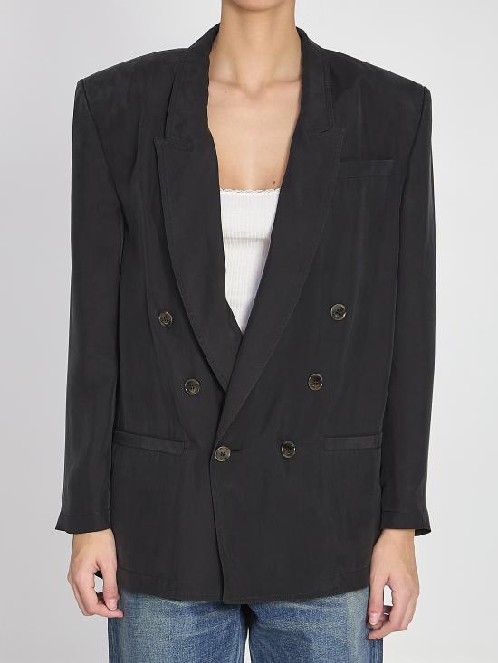 26SS 생로랑 자켓 851026Y6J78 1000 BLACK