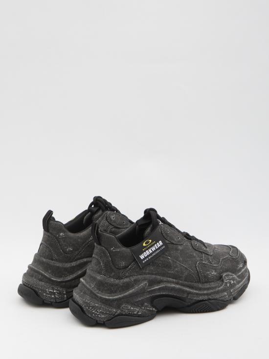 26SS 발렌시아가 트리플 S 페이디드 스니커즈 536737WTSUL 1010 BLACK - BALENCIAGA