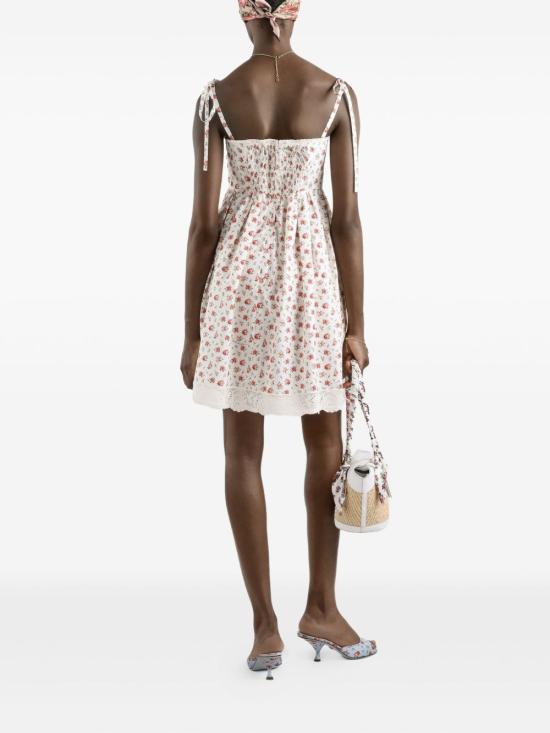 26SS 돌체앤가바나 미디 원피스 F60F9THS5UB HA5XJ WHITE - DOLCE & GABBANA