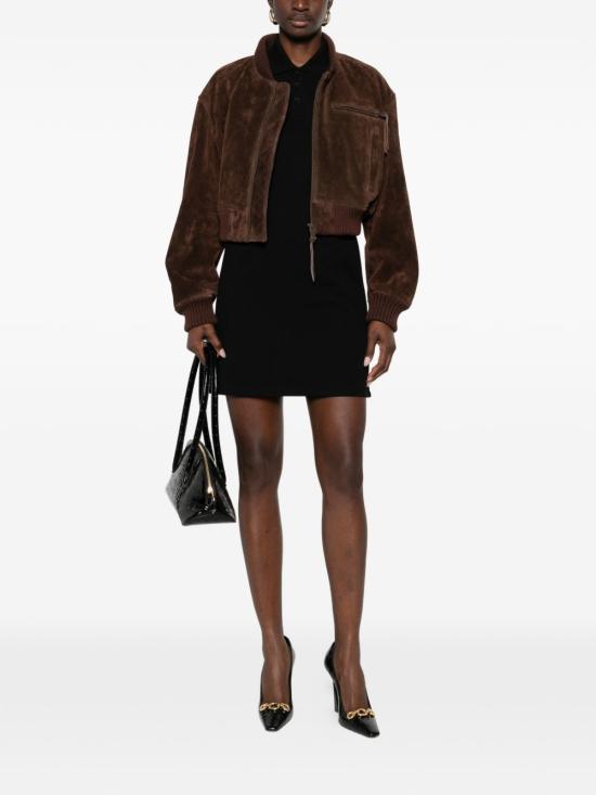 26SS 생로랑 미디 원피스 862599Y37ZE 1000 BLACK - SAINT LAURENT