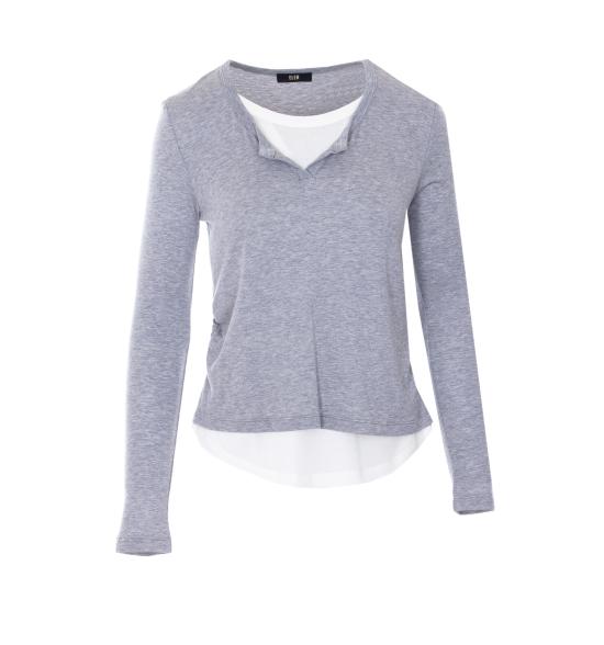 26SS 엘레 긴팔 티셔츠 0282 GRIGIO Grey