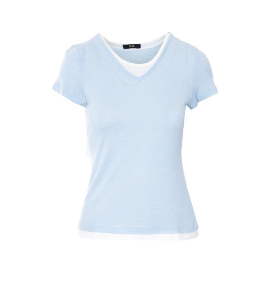 26SS 엘레 반팔 티셔츠 0284 CELESTE Blue