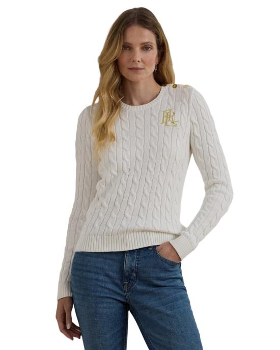 25FW 랄프 로렌 니트웨어 200932223002 White - RALPH LAUREN