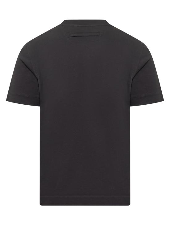 26SS 에르메네질도제냐 반팔 티셔츠 UH360A3H765 B09 412 BLU - ERMENEGILDO ZEGNA