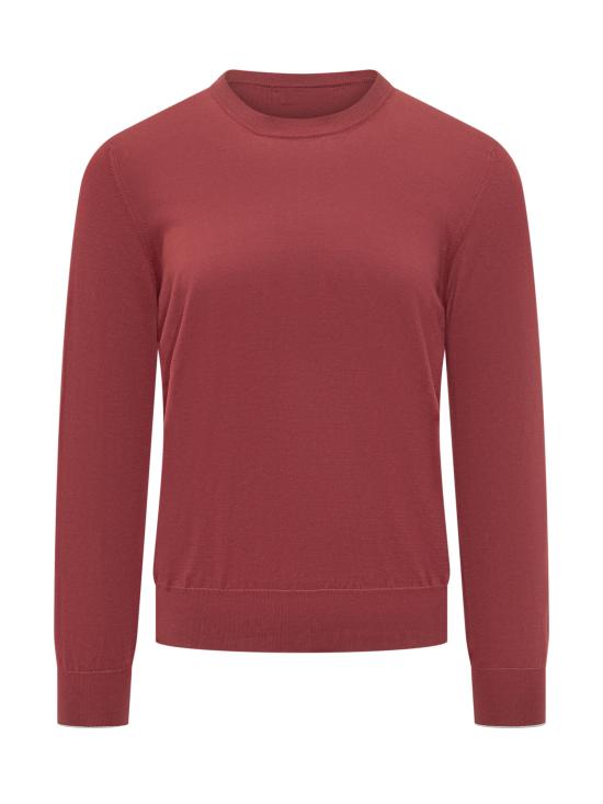 26SS 브루넬로 쿠치넬리 풀오버 니트 M2900100 CDE54 CILIEGIA NEBBIA