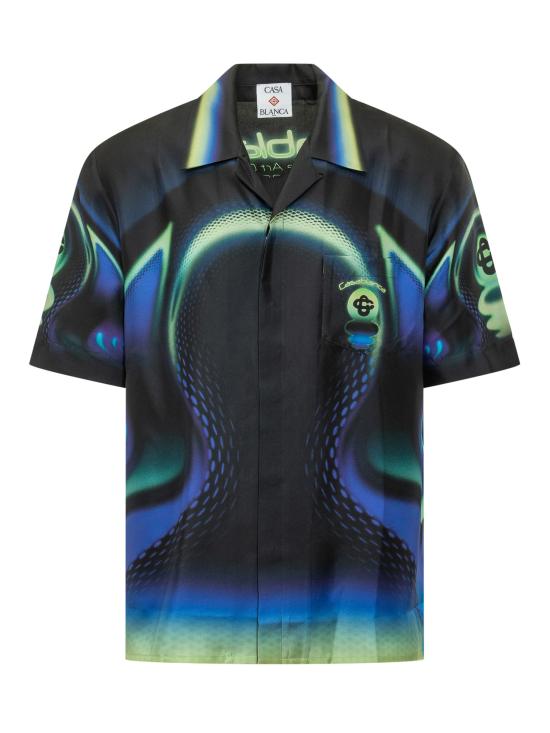 26SS 카사블랑카 긴팔 셔츠 MSS26SH003 05 SPORCHID BLACK