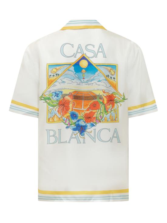 26SS 카사블랑카 긴팔 셔츠 MSS26SH003 04 FLOWER COURT ICON - CASABLANCA