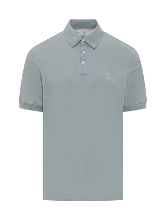 26SS 브루넬로 쿠치넬리 피케 폴로 셔츠 ME8548788 COG70 CARTA ZUCCHERO PERLA