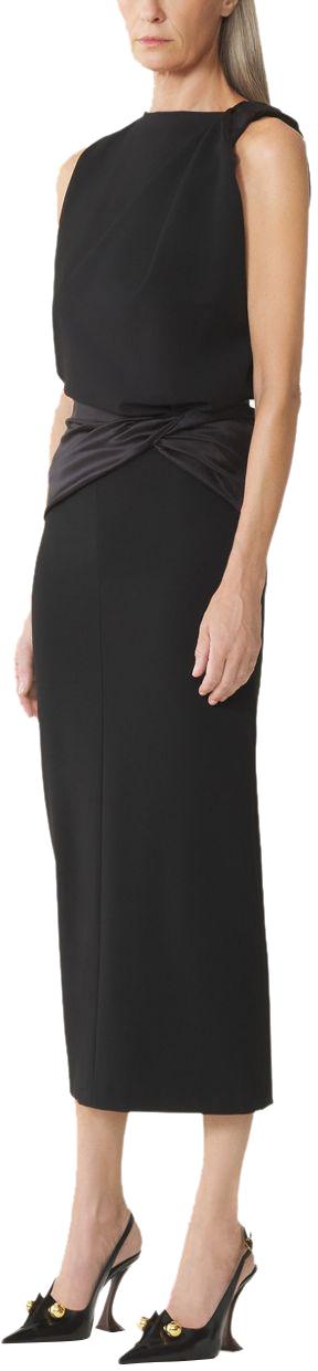 26SS 랑방 롱 원피스 RWDR01256142P2610 BLACK - LANVIN