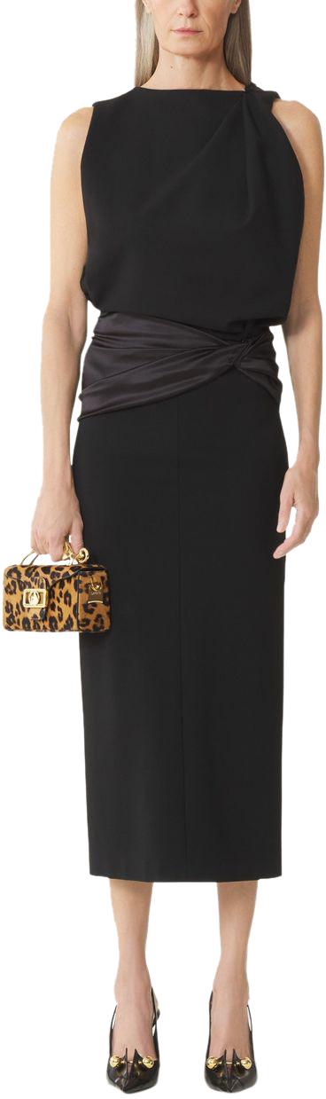 26SS 랑방 롱 원피스 RWDR01256142P2610 BLACK - LANVIN