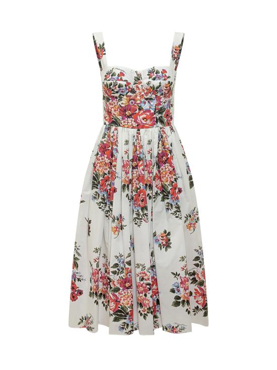 26SS 돌체앤가바나 롱 원피스 F6TTGTHS5UU HA5ZO MAZZ FIORI F BIANCO