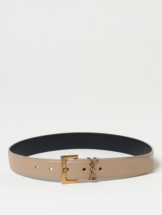 26SS 생로랑 레귤러 벨트 634437 BOO0W2721 BEIGE