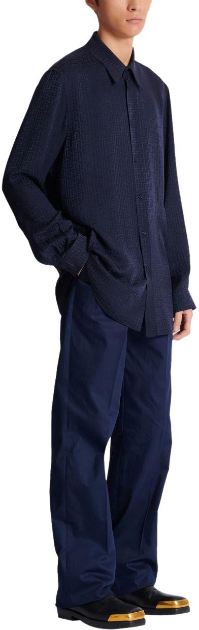 26SS 발망 셔츠 GH1HS555VI746UB BLUE - BALMAIN