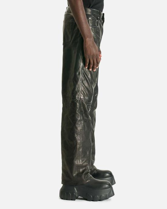  릭 오웬스 데님 가죽 게스 진 - RICK OWENS