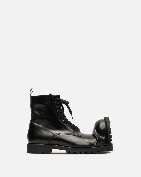  꼼데가르송 부츠 Comme Des Garçons Klg 크러쉬드 토  블랙 - COMME DES GARCONS