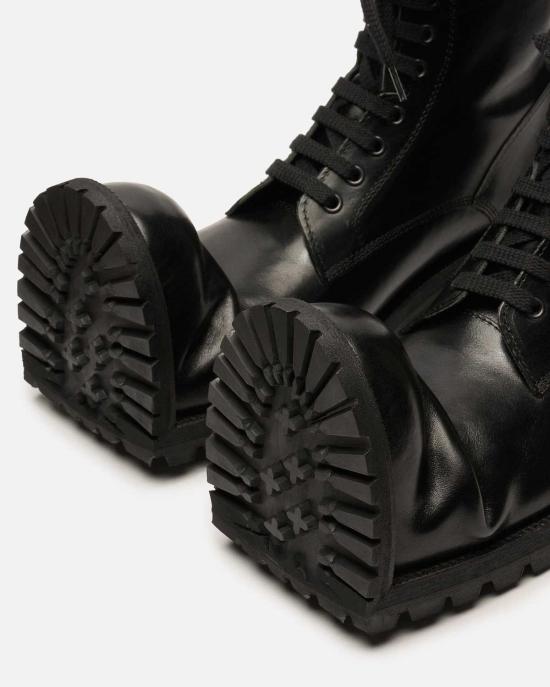  꼼데가르송 부츠 Comme Des Garçons Klg 크러쉬드 토  블랙 - COMME DES GARCONS