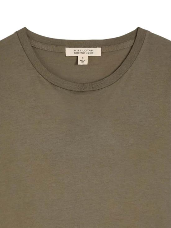  닐리로탄 반팔 티셔츠 Nili Lotan Lana 티셔츠 아미 그레이 - NILI LOTAN