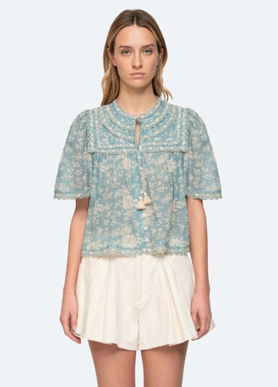  씨뉴욕 블라우스 바다 니 키르스텐 탑 스카이 - SEA NY