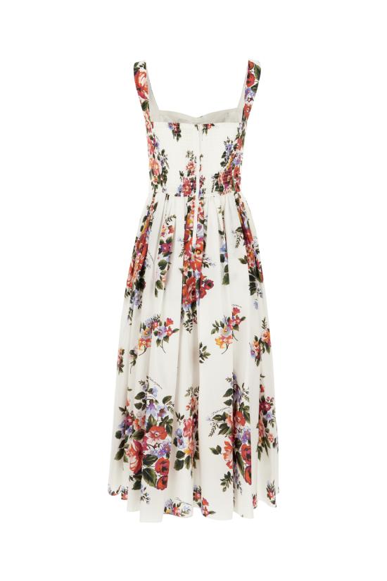 26SS 돌체앤가바나 롱 원피스 F6TTGTHS5UU HA5ZO MAZZFIORI FBIANCO - DOLCE & GABBANA