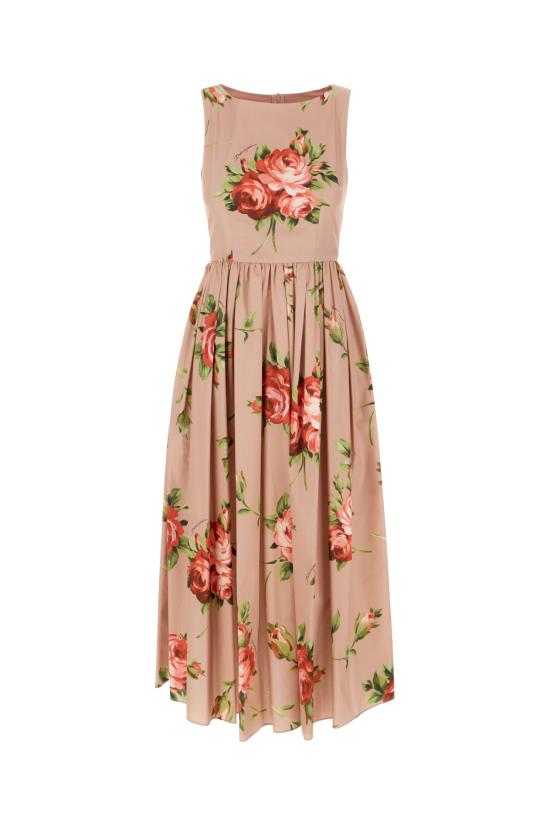 26SS 돌체앤가바나 미디 원피스 F612PTHS5UT HF5ZN BOUQUET ROSE FROSA