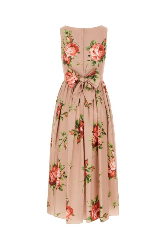 26SS 돌체앤가바나 미디 원피스 F612PTHS5UT HF5ZN BOUQUET ROSE FROSA - DOLCE & GABBANA