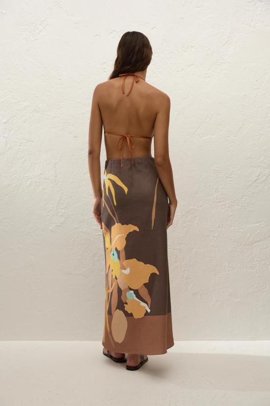  페이스풀더브랜드 롱 스커트 페이스풀 더 브랜드 마티나 맥시 스커트 에스콘디도 플로럴 - FAITHFULL THE BRAND