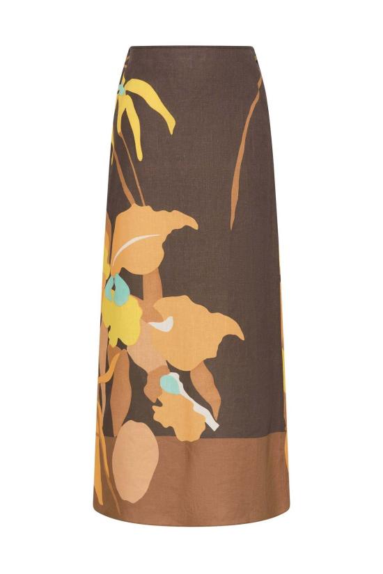  페이스풀더브랜드 롱 스커트 페이스풀 더 브랜드 마티나 맥시 스커트 에스콘디도 플로럴 - FAITHFULL THE BRAND