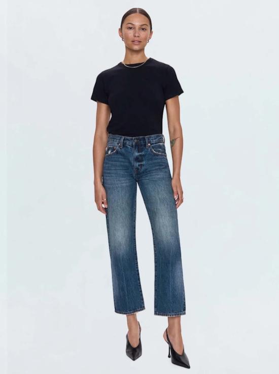  피스톨라 데님 팬츠 렉시 보우드 스트레이트 레그 진