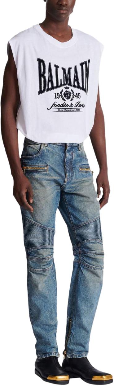 26SS 발망 데님 팬츠 GH1MI105DG106AW BLUE - BALMAIN