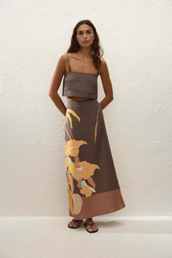  페이스풀더브랜드 민소매 티셔츠 페이스풀 더 브랜드 키안티 에스콘디도 플로럴 탑