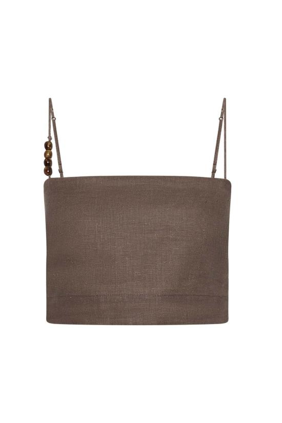  페이스풀더브랜드 민소매 티셔츠 페이스풀 더 브랜드 키안티 에스콘디도 플로럴 탑 - FAITHFULL THE BRAND