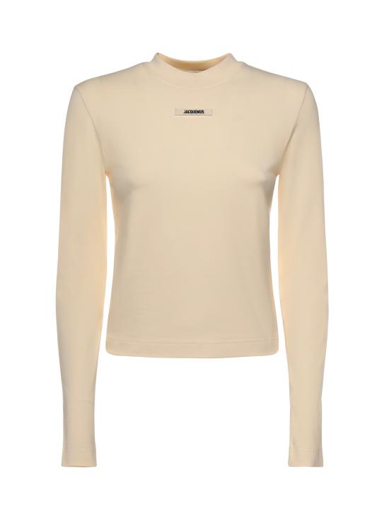 26SS 자크뮈스 긴팔 티셔츠 TSW00155AJ00124130 LIGHT BEIGE DOM