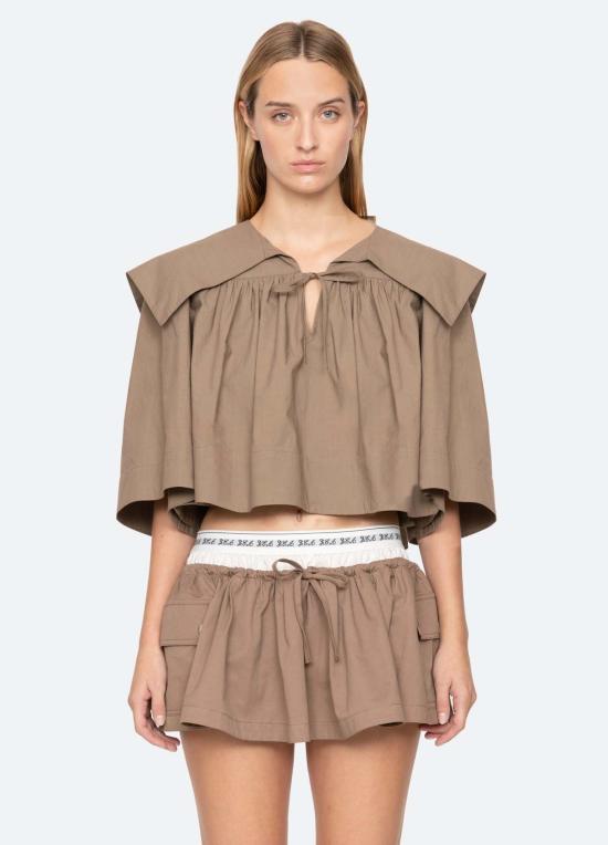  씨뉴욕 블라우스 바다 나이 로이스 탑 - SEA NY