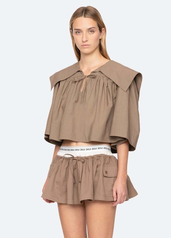  씨뉴욕 블라우스 바다 나이 로이스 탑 - SEA NY