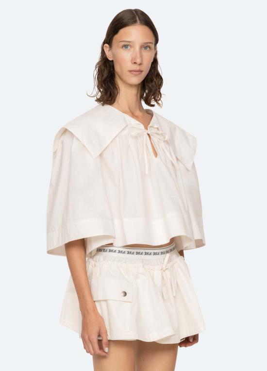  씨뉴욕 블라우스 바다 나이 로이스 탑 - SEA NY