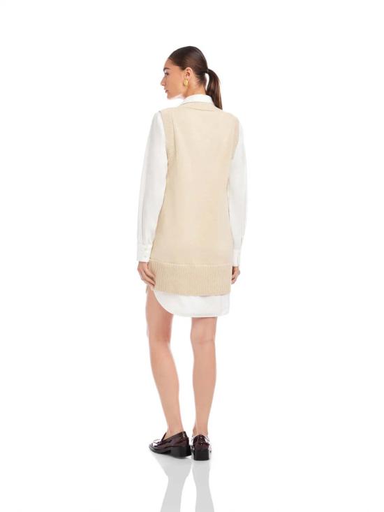  피프틴 트웬티 원피스 엘로라 혼합 미디어 베스트 드레스 - FIFTEEN TWENTY