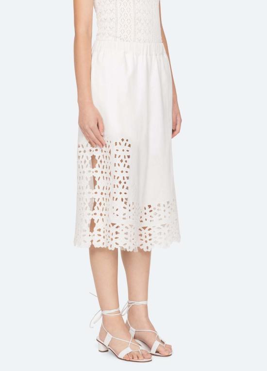  씨뉴욕 크롭 팬츠 씨 니 레일라 퀼로트 화이트 - SEA NY