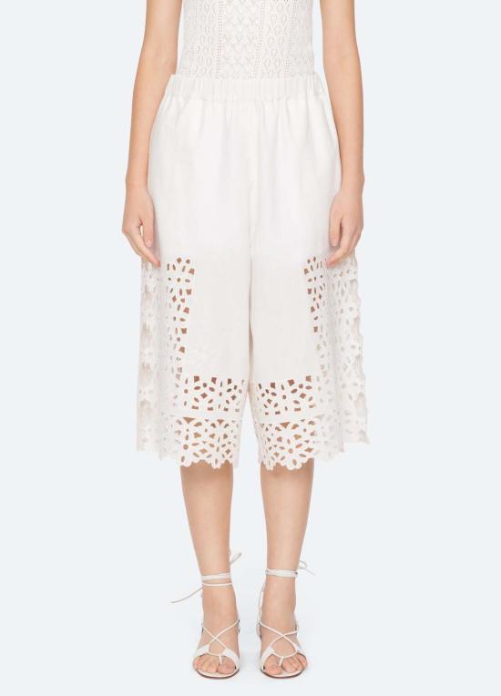  씨뉴욕 크롭 팬츠 씨 니 레일라 퀼로트 화이트