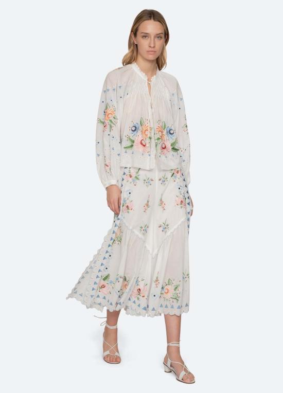  씨뉴욕 크롭 팬츠 씨뉴 세라피나 팬츠 크림 - SEA NY