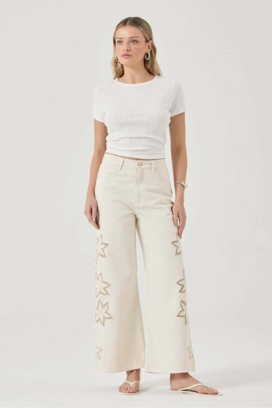  롤라스 데님 팬츠 릴렉스드 세일러 롱 진 - ROLLAS