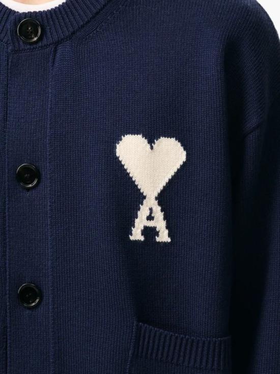 26SS 아미 니트웨어 UKC381KN0156 A116 Blue - AMI