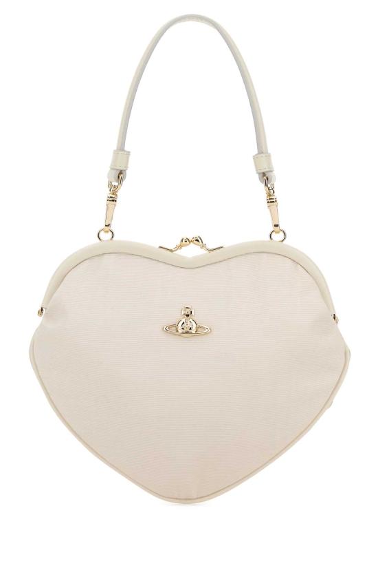 26SS 비비안웨스트우드 벨 하트 프레임 퍼스 4B01000CWW01F4 A408 White