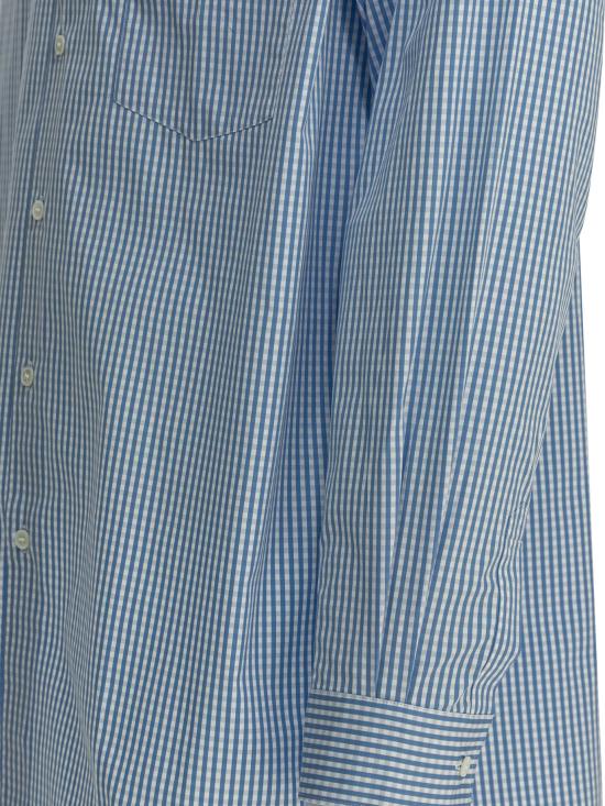 26SS 꼼데가르송 긴팔 셔츠 FZ B206 PER3 CHECK 2 Light blue - COMME DES GARCONS