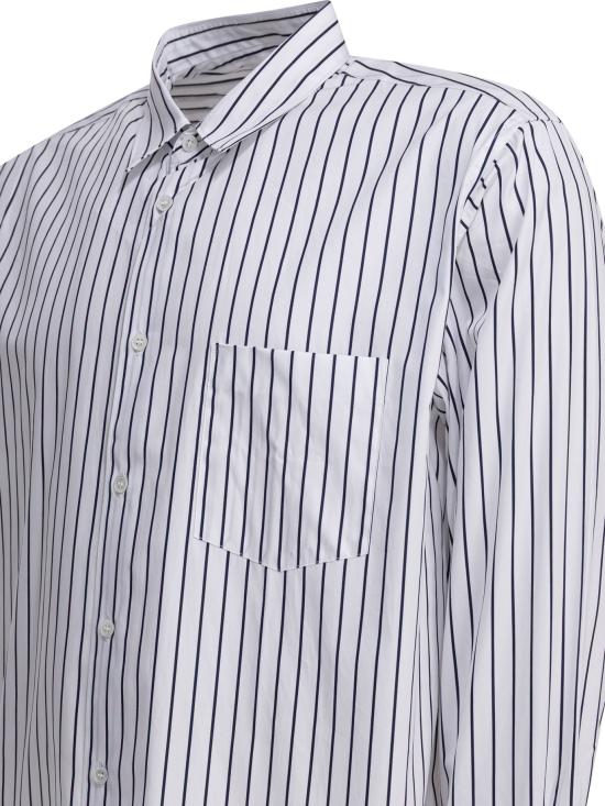 26SS 꼼데가르송 긴팔 셔츠 FZ B115 PER119 STRIPE White - COMME DES GARCONS