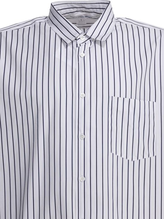 26SS 꼼데가르송 긴팔 셔츠 FZ B115 PER119 STRIPE White - COMME DES GARCONS