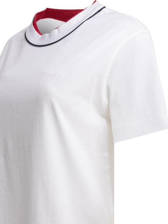 26SS 브루넬로 쿠치넬리 반팔 티셔츠 M0T81VT500C159 White - BRUNELLO CUCINELLI