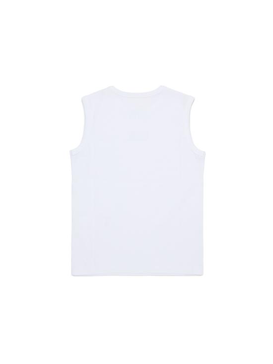 26SS [키즈] MM6 메종마르지엘라 탑 M60575K MM04IM6100 WHITE - MM6 MAISON MARGIELA