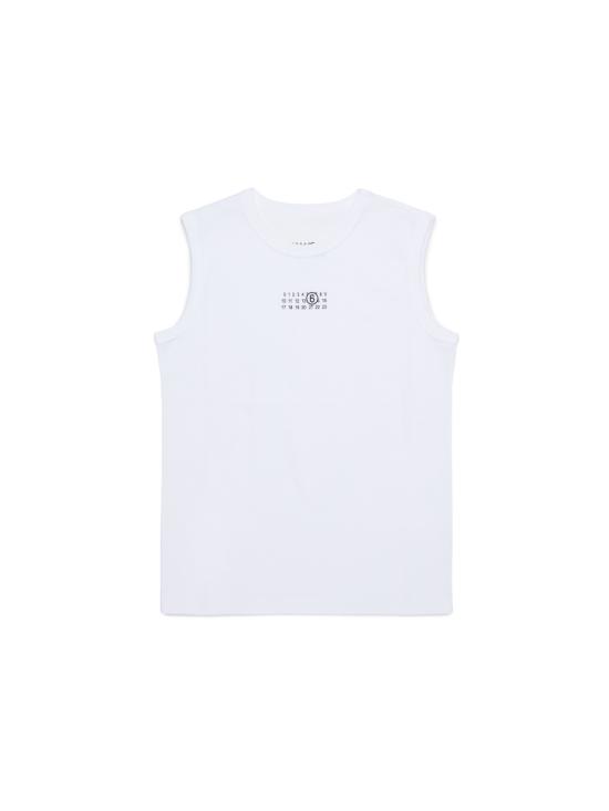 26SS [키즈] MM6 메종마르지엘라 탑 M60575K MM04IM6100 WHITE